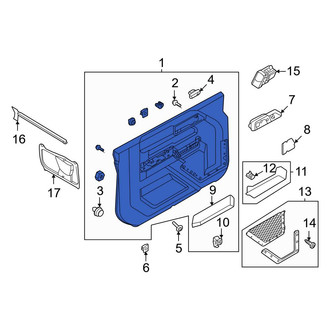 Ford OE - Rear Inner Door Interior Trim Panel