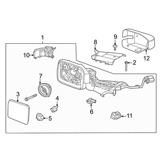 Ford OE - Front Door - Outside Mirrors (With Spot Lamp)