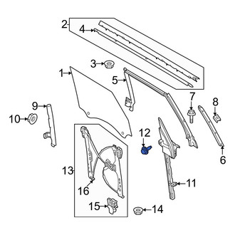 Ford OE - Window Regulator Guide Bolt