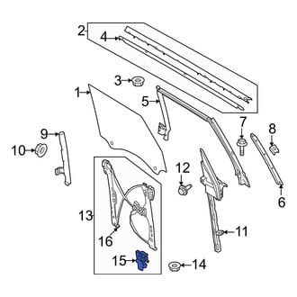 Ford OE - Center Left Window Motor
