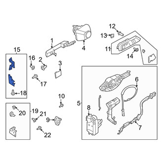 Ford OE - Front Right Upper Door Hinge
