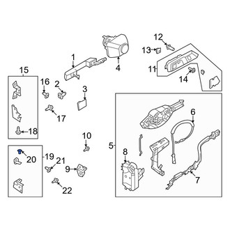 Ford OE - Center Lower Door Hinge Bolt