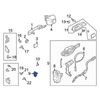 Ford OE - Center Door Lock Striker Plate