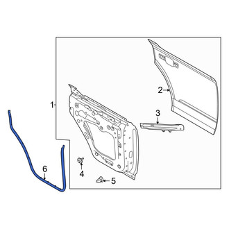 Ford OE - Center Right Outer Door Seal