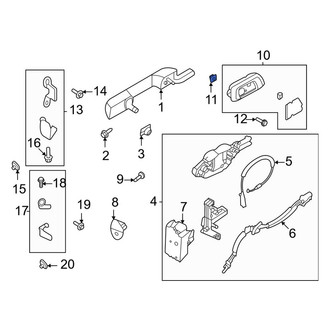 Ford OE - Inner Interior Door Handle Nut