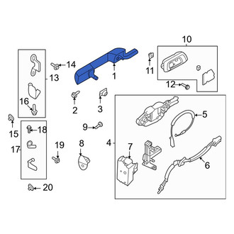 Ford OE - Front Right Outer Exterior Door Handle