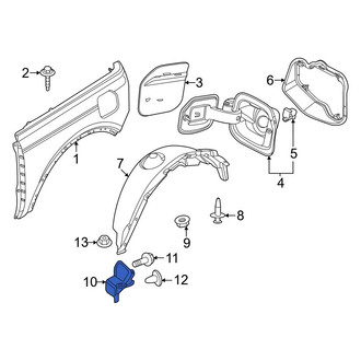 Ford OE - Rear Right Stone Deflector