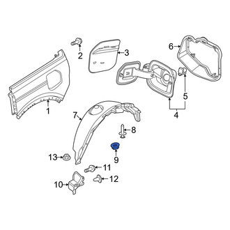 Ford OE - Bumper Face Bar Mount Nut