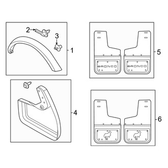 Ford OE - Quarter Panel - Exterior Trim (4 Doors)
