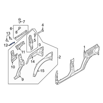 Ford OE - Quarter Panel Reinforcement Bracket