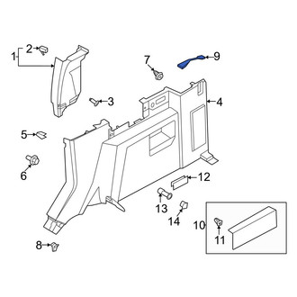 Ford OE - Rear Right Interior Quarter Panel Trim Panel Insert