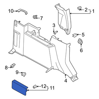 Ford OE - Rear Left Interior Quarter Panel Trim Panel Access Cover