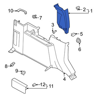 Ford OE - Left Body C-Pillar Trim Panel