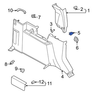 Ford OE - Right Quarter Panel Trim Panel Clip