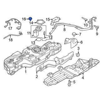Ford OE - Instrument Panel Air Bag Nut