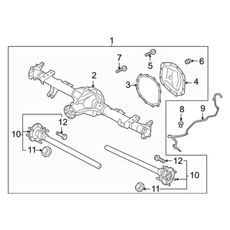 Ford OE - Rear Suspension - Axle Housing