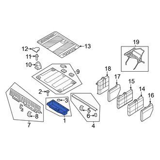 Ford OE - Rear Floor Storage Compartment