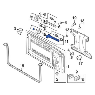 Ford OE - Rear Lower Door Hinge