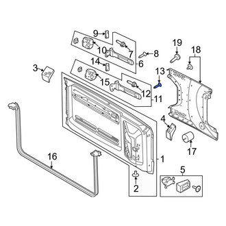 Ford OE - Rear Upper Lower Door Hinge Bolt