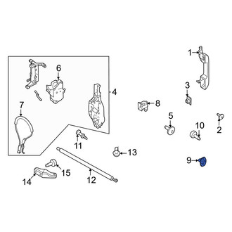 Ford OE - Center Door Lock Striker Plate