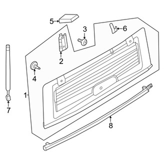 Ford OE - Back Door - Back Glass