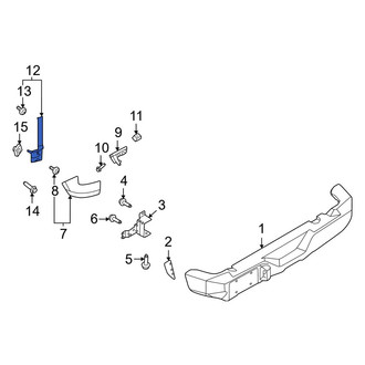 Ford OE - Rear Left Bumper Trim