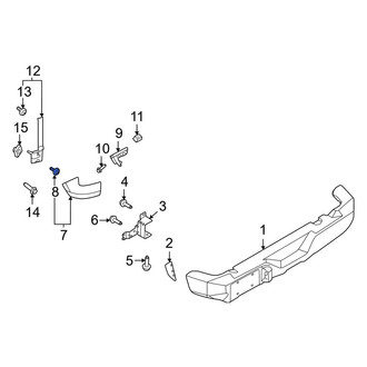Ford OE - Bumper Extension Cap Clip