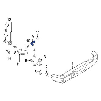 Ford OE - Rear Left Bumper Extension Bracket