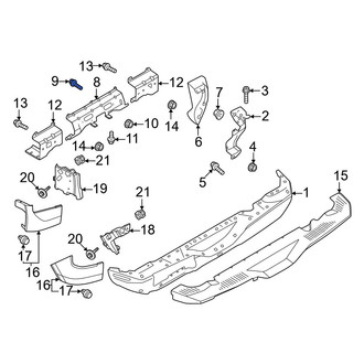 Ford OE - Bumper Face Bar Reinforcement Beam Bolt