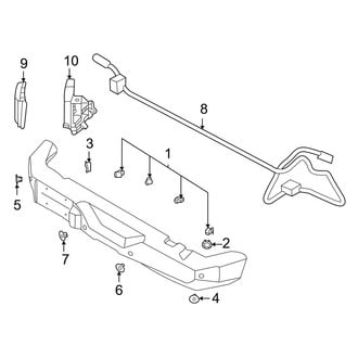 Ford OE - Rear Bumper - Electrical Components (With Steel)