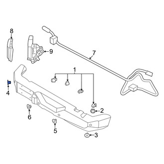 Ford OE - Left Outer Parking Aid Sensor Retaining Ring