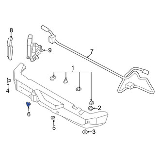 Ford OE - Left Inner Parking Aid Sensor Retaining Ring