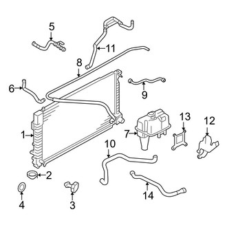 Ford OE - Cooling - Radiator & Components (Main, Engine), (Hybrid)