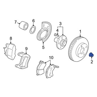 Ford OE - Front Axle Nut