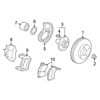 Ford OE - Front Suspension - Brake Components (Hybrid)