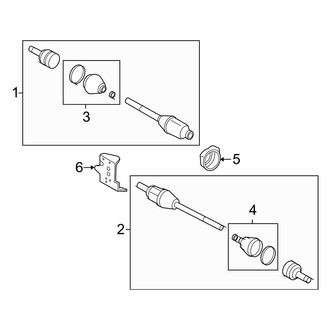 Ford OE - Front Suspension - Drive Axles (FULL HYBRID EV-GAS (FHEV))