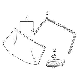 Ford OE - Windshield - Glass (Hybrid)