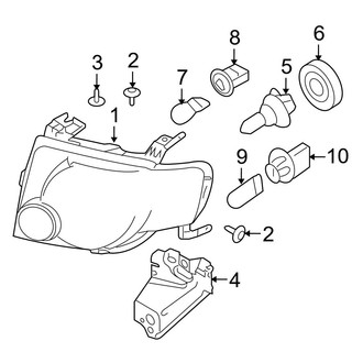 Ford OE - Front Lamps - Headlamp Components (Hybrid / Limited Hybrid)