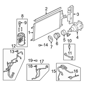 Ford OE - Air Conditioner & Heater - Condenser, Compressor & Lines (Hybrid / Limited Hybrid)