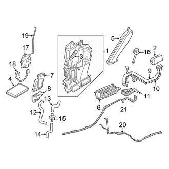 Ford OE - Air Conditioner & Heater - Auxiliary Air Conditioner (High Voltage Battery Cooler), (Hybrid)