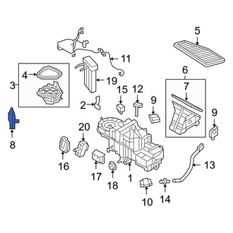 Ford OE - HVAC Air Adjustment Control Motor
