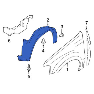 Ford OE - Front Right Fender Splash Shield