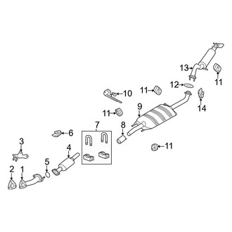 Ford OE - Exhaust System - Exhaust Components (Hybrid / Limited Hybrid)