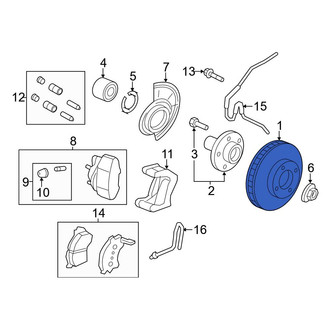 Ford OE - Front Disc Brake Rotor