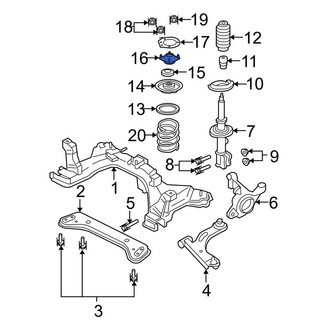 Ford OE - Front Suspension Strut Mount