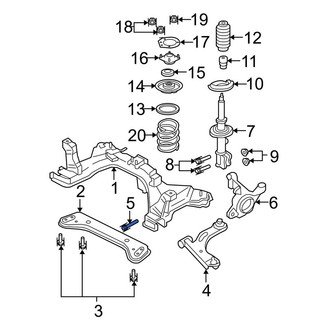 Ford OE - Front Suspension Control Arm Bolt