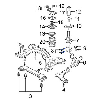 Ford OE - Suspension Strut Bolt