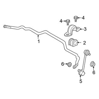 Ford OE - Front Suspension - Stabilizer Bar & Components (Hybrid / Limited Hybrid)