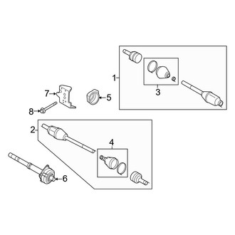 Ford OE - Front Suspension - Drive Axles (Hybrid / Limited Hybrid)