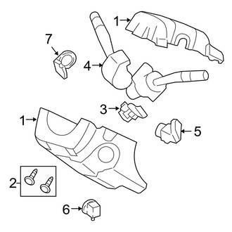 Ford OE - Steering Column - Shroud, Switches & Levers (Hybrid / Limited Hybrid)